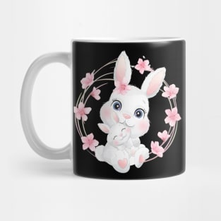 Cute little bunny mother and baby Mug